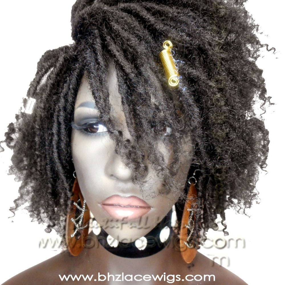 Kenyatta Full cap TWIST OUT wig faux locs dreads - Picture 2 of 8